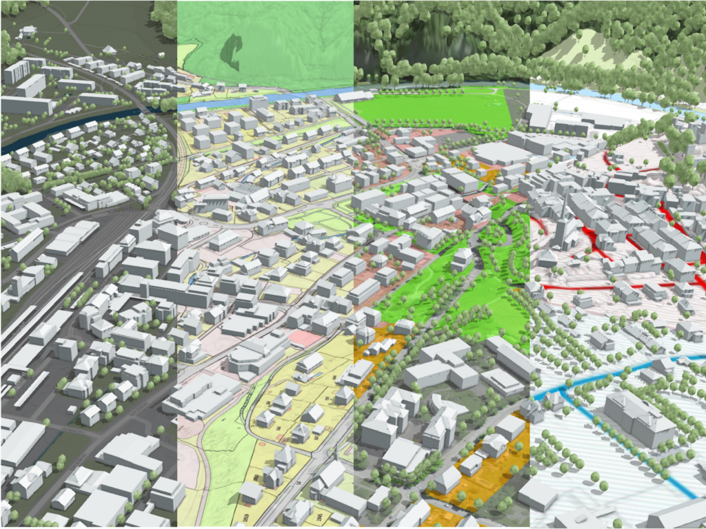 Kombiniere Datenebenen in luucy