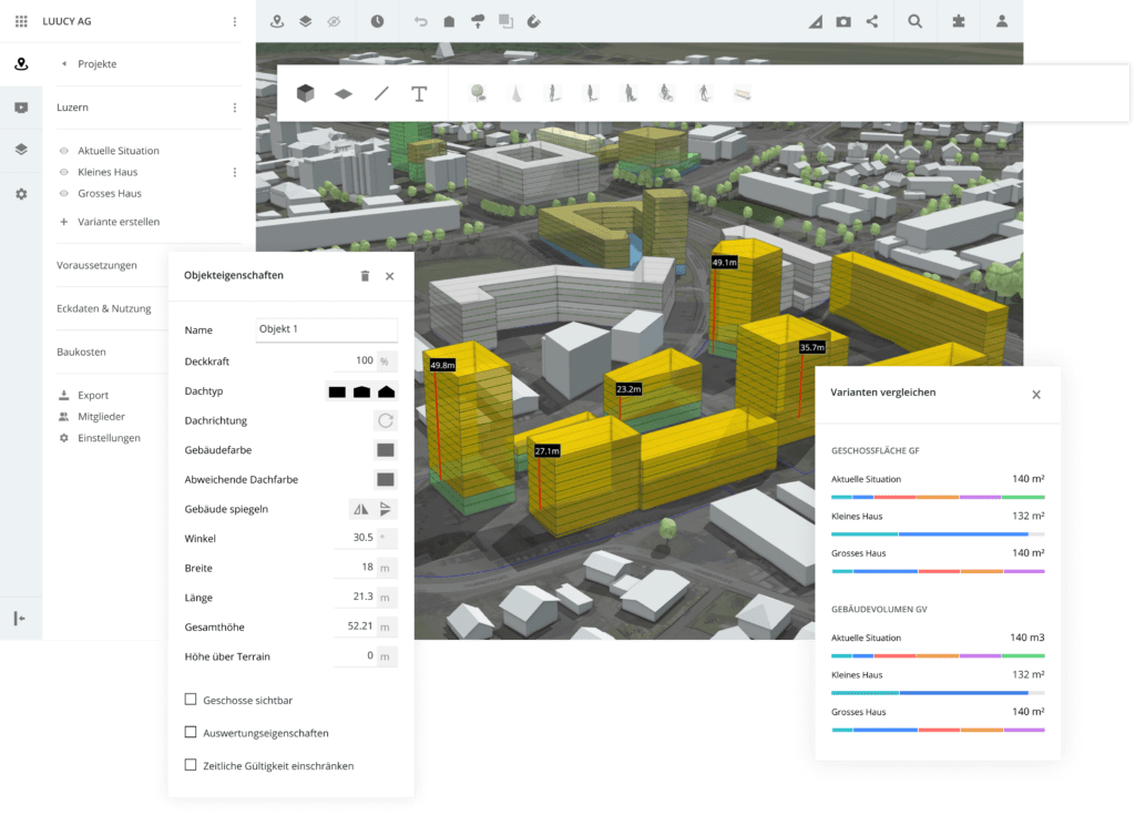Screenshot aus LUUCY - Objekteigenschaften